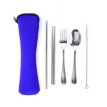 HKC1021 STAINLESS STEEL CUTLERY 4PCS SET WITH POUCH Dimensions: 23.5cm x 6.3cm