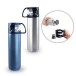 HDF1001 VACUUM FLASK -Double wall stainless steel vacuum insulation technology for maximum temperature retention, hot or cold. Cool to the touch with hot liquids, sweat-proof with cold. With a durable TRITAN cup on top. Half turning to pour out, easy to use. Keep hot or cold with a longer period of time. Capacity: 500ml. Dimensions 6.5cm(D) x 25cm(H) Material Stainless Steel Vacuum + Tritan